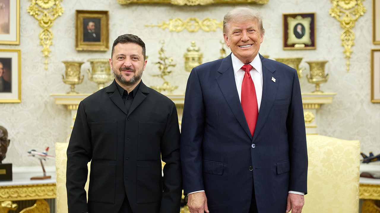 Trump ile Zelenski Beyaz Saray’da bir araya geldi